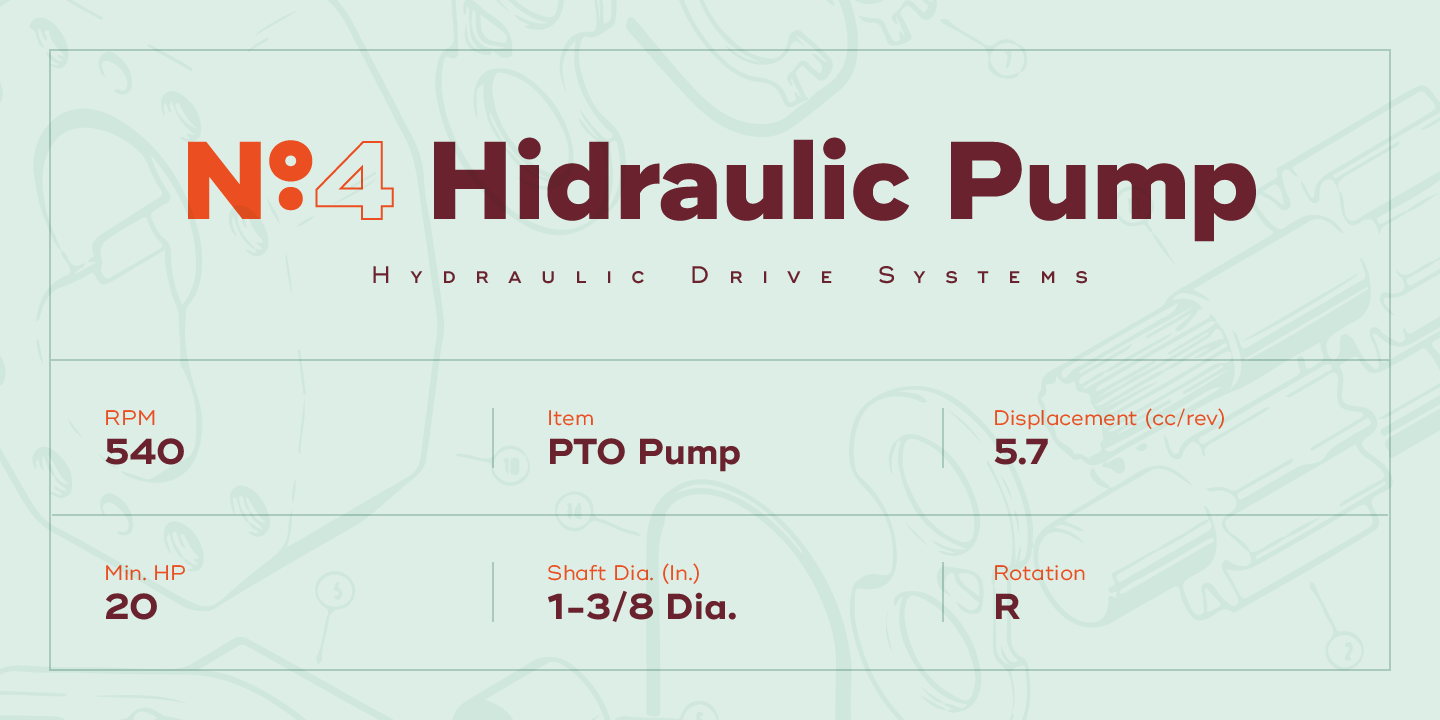 Ejemplo de fuente Ridley Grotesk Regular